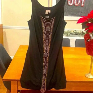Boston Proper metallic chain dress sized M.  New without tags.